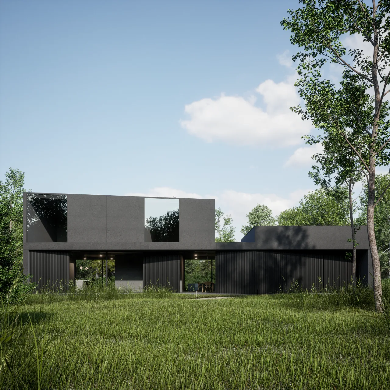 Alinel Type F aluminium gevelbekleding — exclusieve stijlvolle gevelbekleding