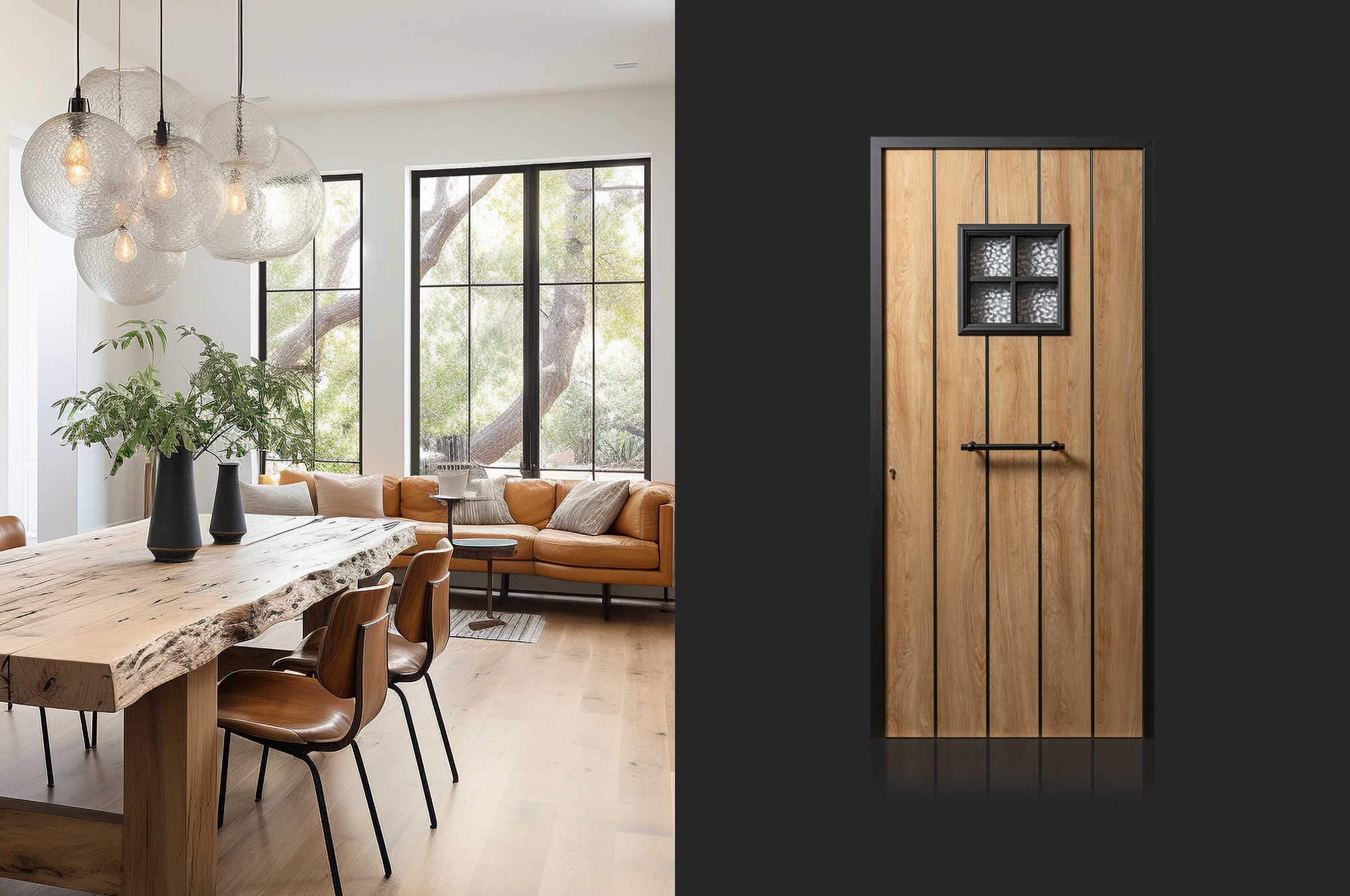 ADvanced Wood & Steel — hout- en stalen look PVC ramen